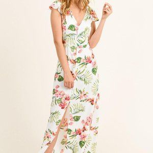 LAST Tropical Dream Floral Print Maxi Dress